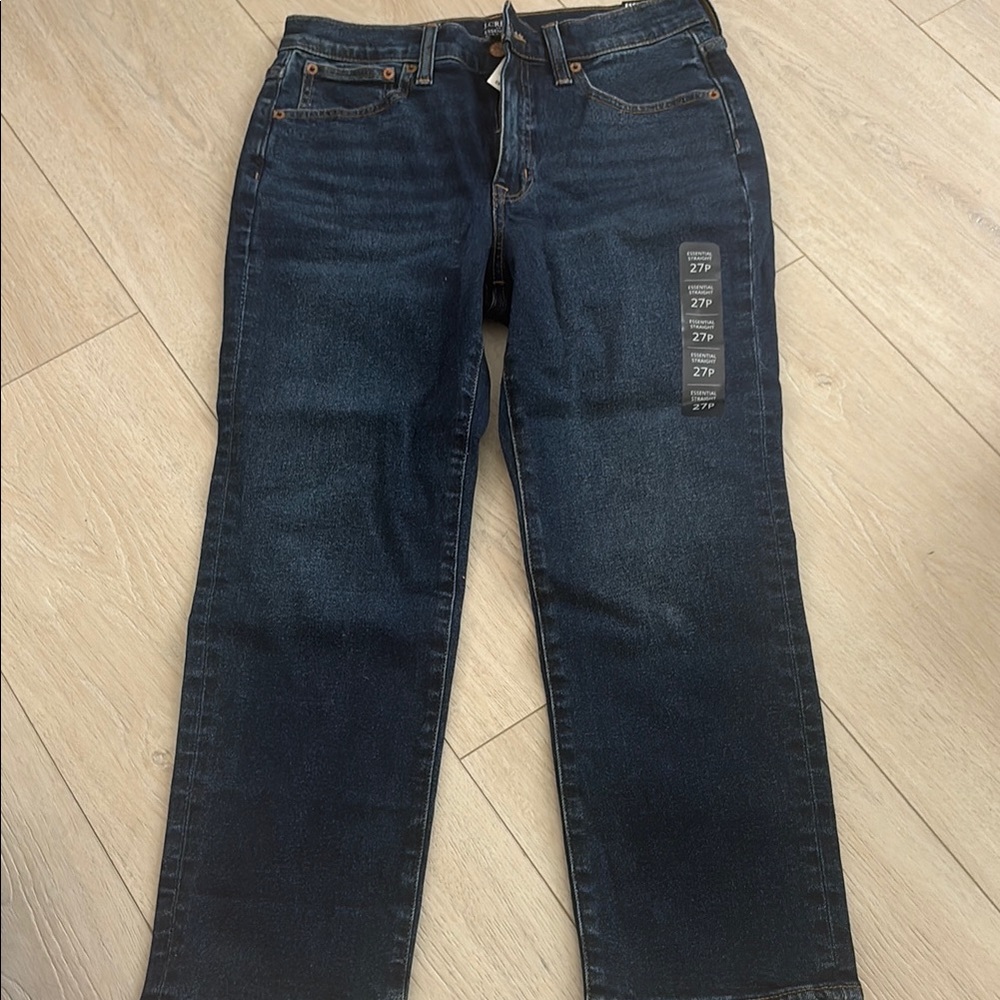 J. Crew Blue Straight-Leg Jeans Classic Style